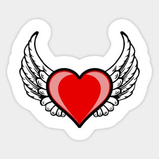 Wings of love. Sticker